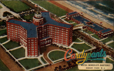 Asbury Park, N.J. Hotel Berkeley-Carteret Vintage Postcard
