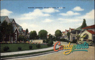 Atlantic City, N.J. Marven Gardens Houses Vintage Postcard