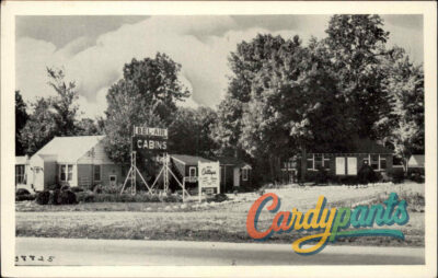 Allendale, New Jersey Bel-Air Brick Cabins Roadside Motel Postcard