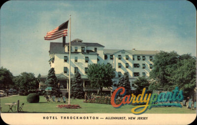Allenhurst, New Jersey Hotel Throckmorton Summer Resort Postcard