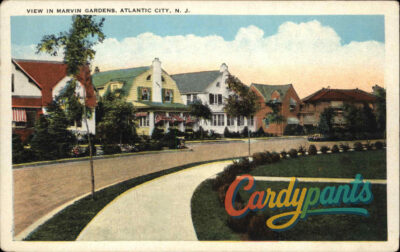 Atlantic City, N.J. Marvin Gardens Street Scene Postcard