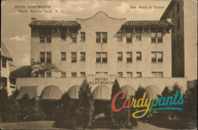 Asbury Park, NJ Hotel Wentworth 1946 Postcard