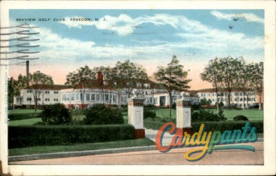 Absecon, NJ Scenic View of Seaview Golf Club Vintage Postcard