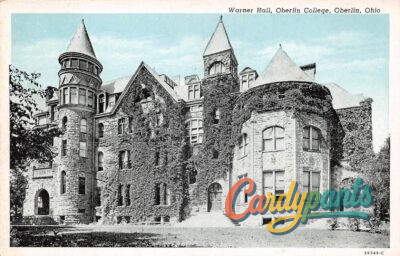 Oberlin, Ohio Warner Hall at Oberlin College Vintage View Postcard