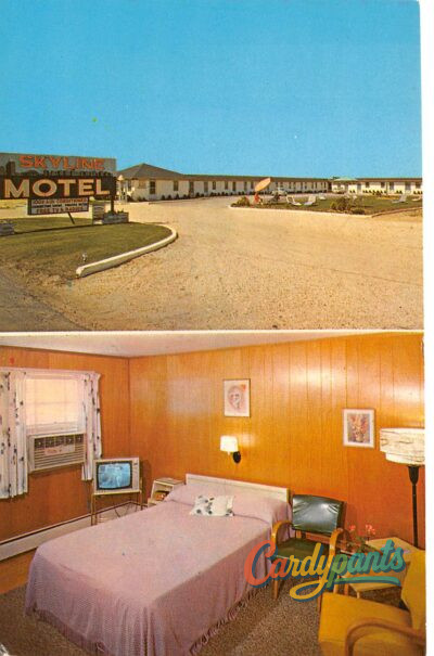 Absecon, NJ Skyline Motel View Postcard