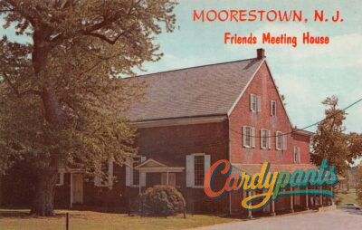 Moorestown, NJ Friends Meeting House Vintage Color View Postcard