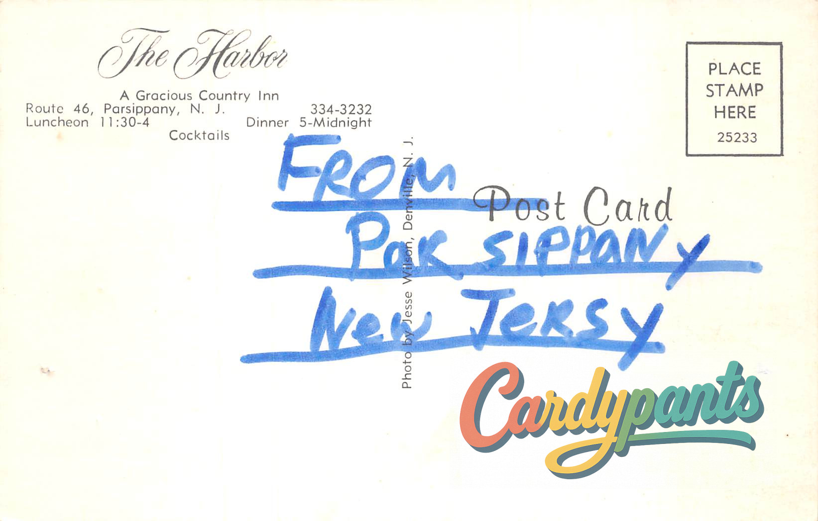 Parsippany, NJ The Harbor Gracious Country Inn Route 46 Postcard - Image 2
