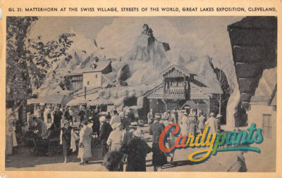 Cleveland, OH Matterhorn at Swiss Village Great Lakes Exposition Postcard